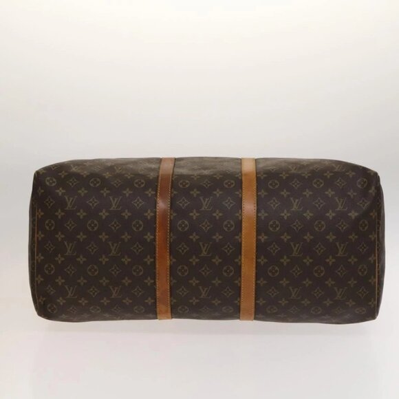 LOUIS VUITTON Monogram Keepall 60 Boston Bag M41422 LV Auth 117757 - Picture 7 of 16